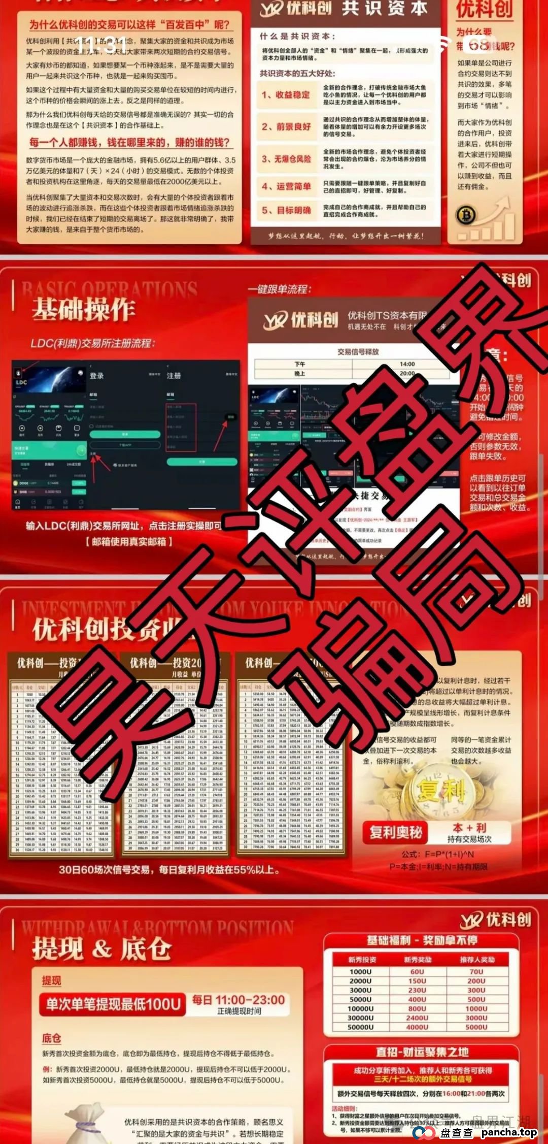 优科创资本有限公司所谓的LDC利鼎交易所合约类跟单就是个资金盘骗局，已经有会员被单割，昊天高度预警，即将崩盘跑路！(3)
