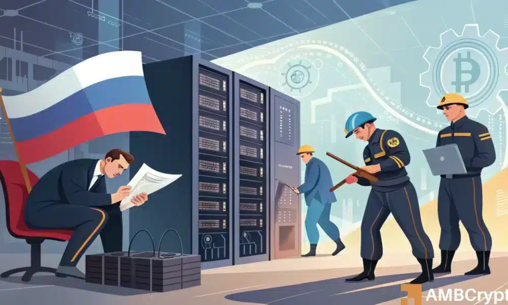 俄罗斯将根据新法律收缴加密货币，并对非法矿工处以罚款(1)