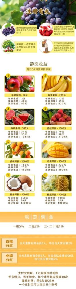 创享果园：注册送666元，自动挂机日赚500+，果园管家每日分红520元(2)