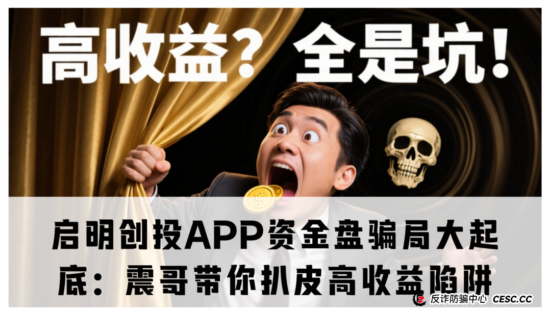 启明创投APP资金盘骗局大起底：震哥带你扒皮高收益陷阱