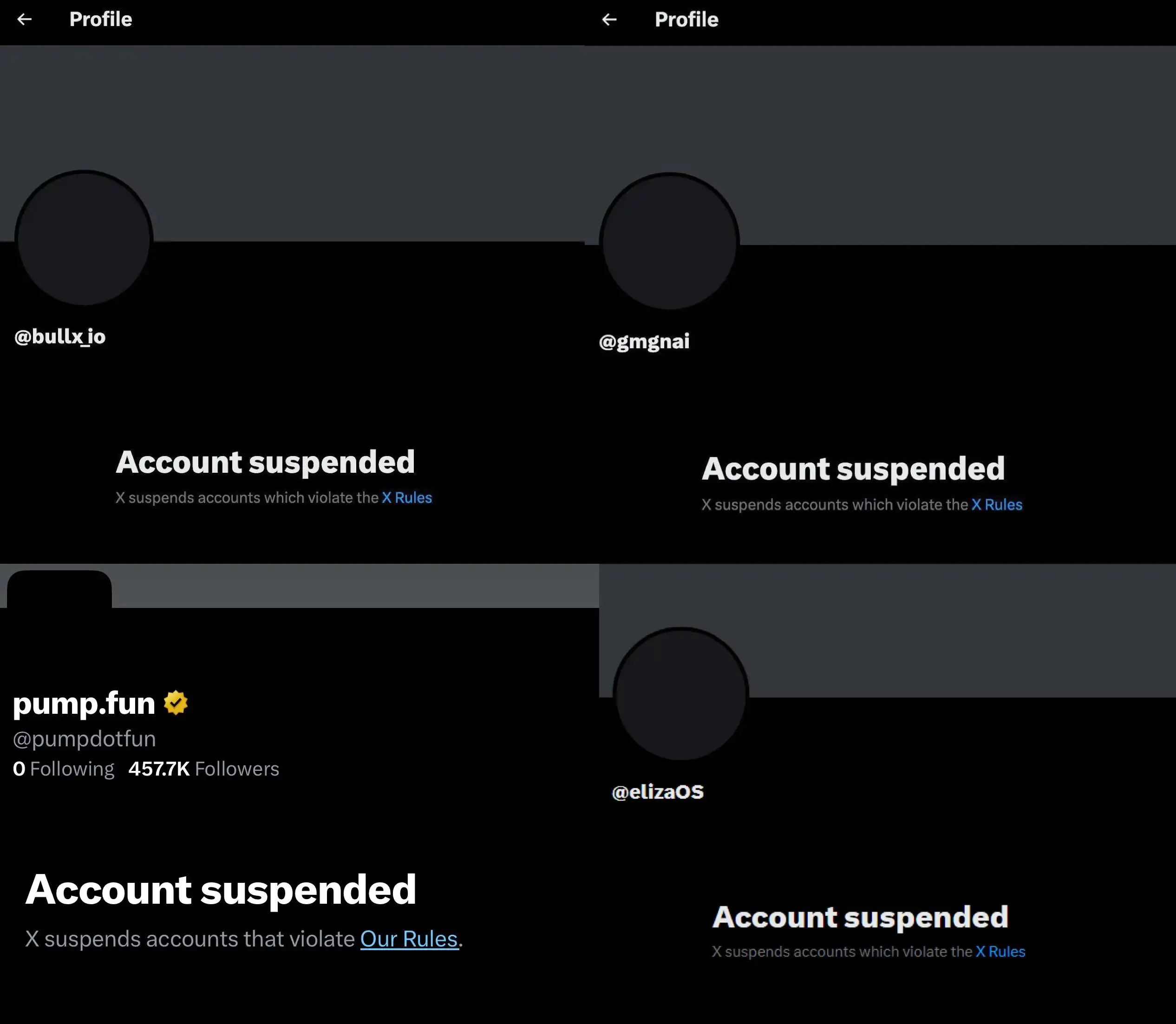 X平台突袭加密圈：Pump.fun官方号遭冻结，英文区KOL集体沦陷(1)