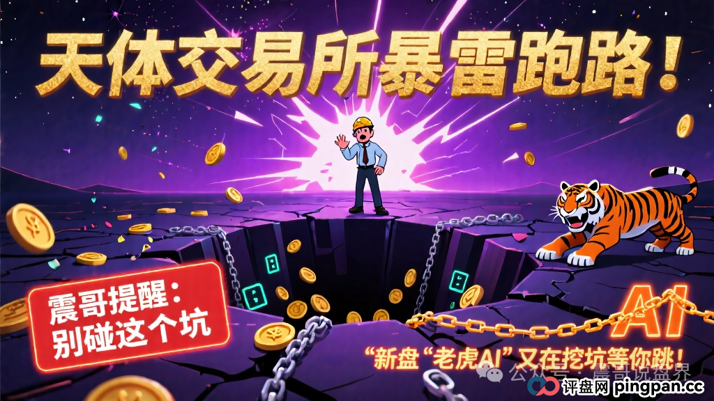 “天体交易所”暴雷跑路！别碰这个坑，新盘“老虎AI”又在挖坑等你跳(1)