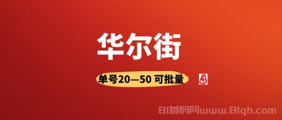 华尔街首码 手机号即撸 单号日赚10-50元 无限代躺赚20%(1)