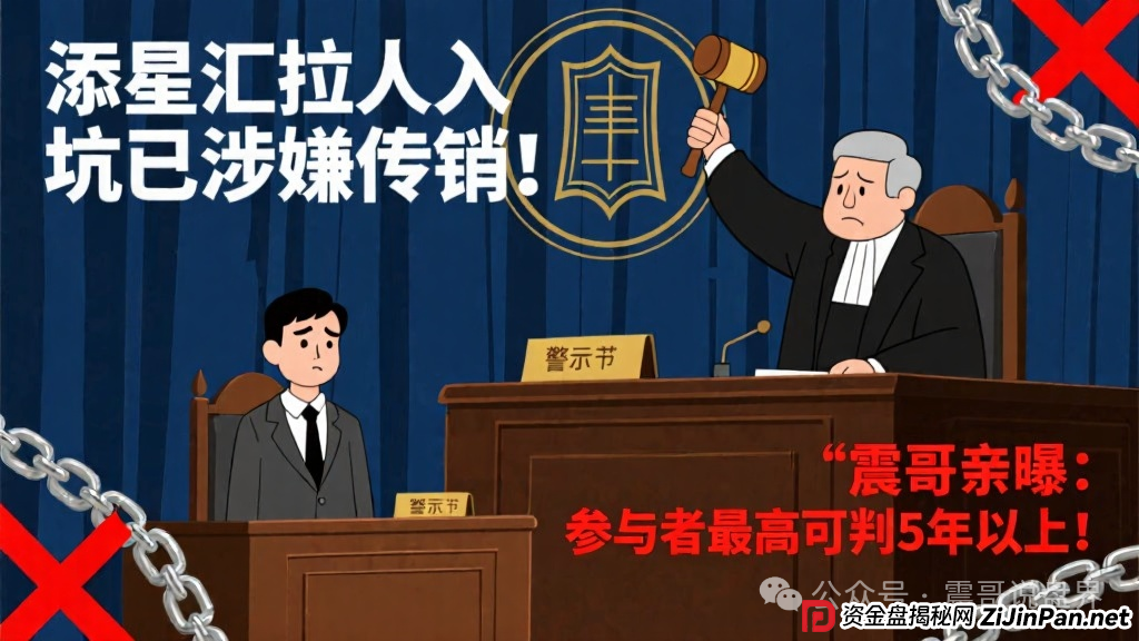 添星汇拉人入坑已涉嫌传销！震哥亲曝：参与者最高可判5年以上！(1)