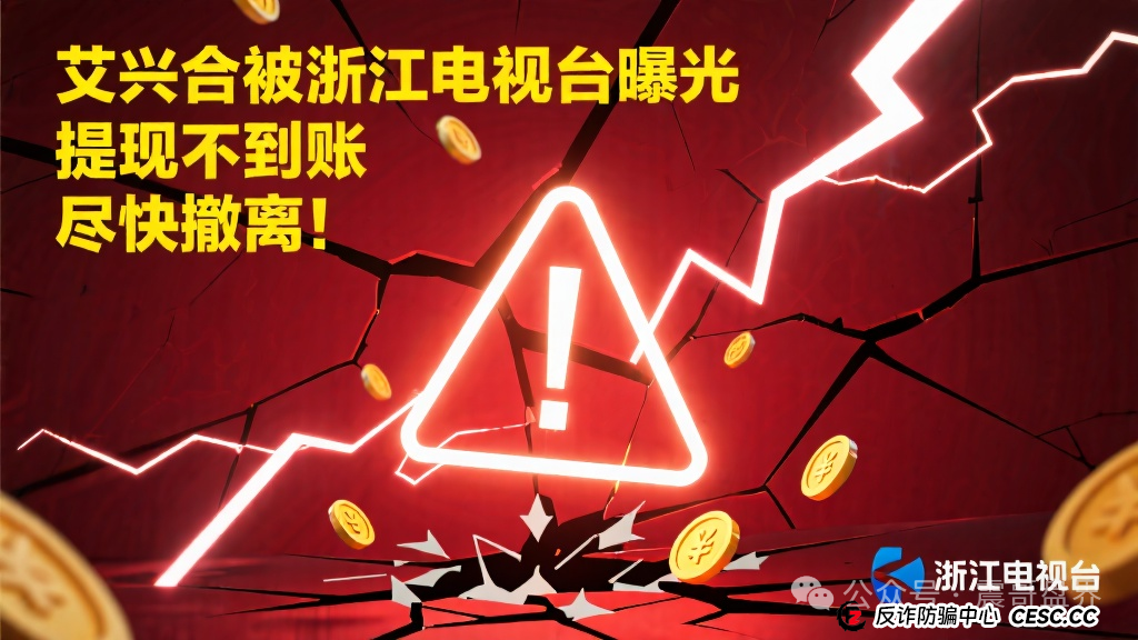 艾兴合被浙江电视台曝光,提现大批量不到账,尽快撤离!(1) 艾兴合被浙江电视台曝光,提现大批量不到账,尽快撤离!(1)