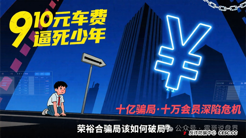 910元车费逼死少年，还有个十亿资金，10万会员的荣裕合骗局该如何(1)