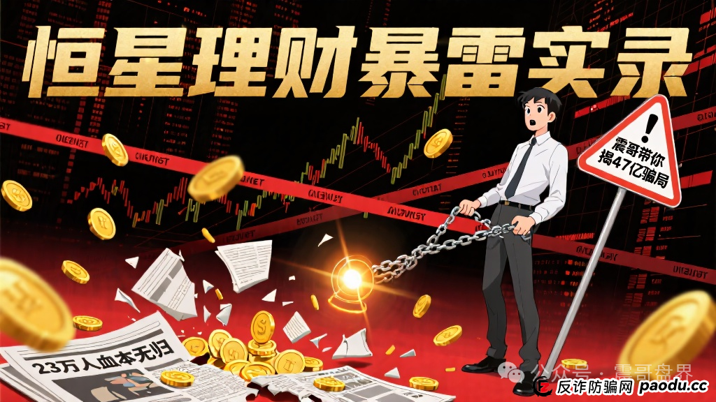 【恒星理财暴雷实录】震哥带你47亿骗局的老底，23万人血本无归(1)