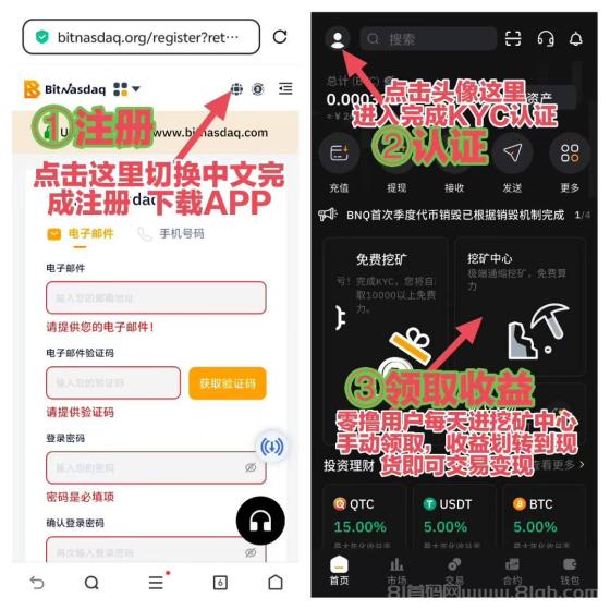 BitNasdaq七年老所，头矿白送20000算力，挖BNQ日撸17万U池子(3)