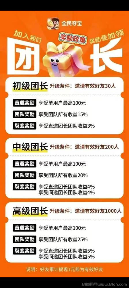 全民夺宝首码，零撸广告日撸5000元，叠包秒提通道(2)