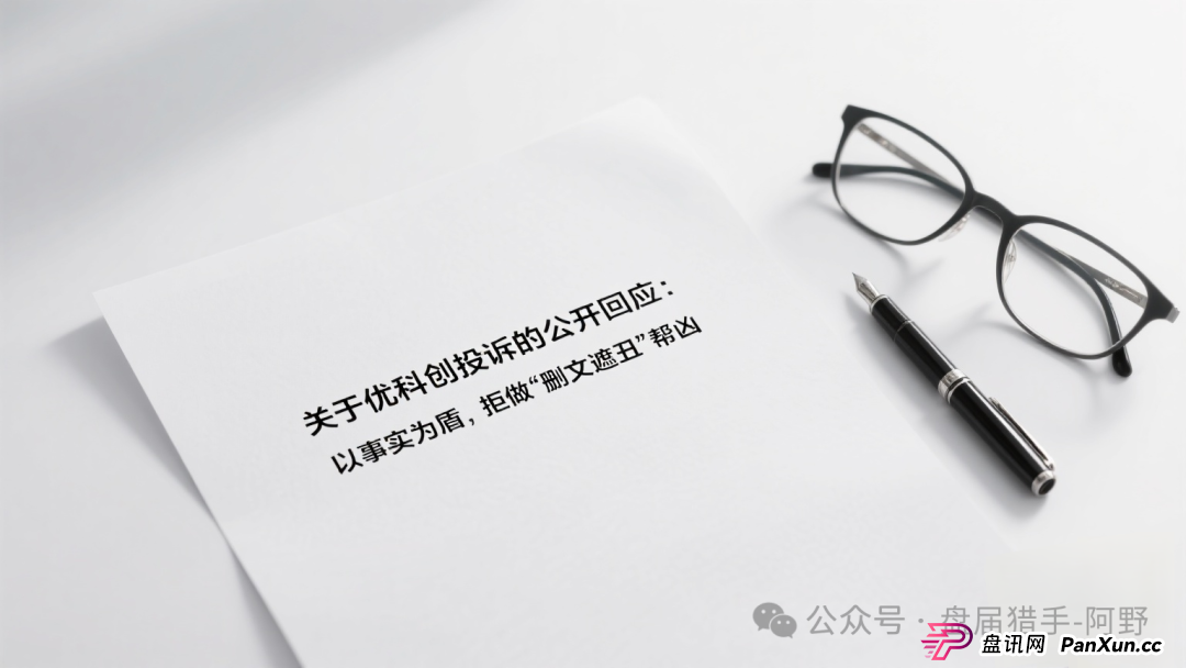 关于优科创投诉的公开回应：以事实为盾，拒做“删文遮丑”帮凶