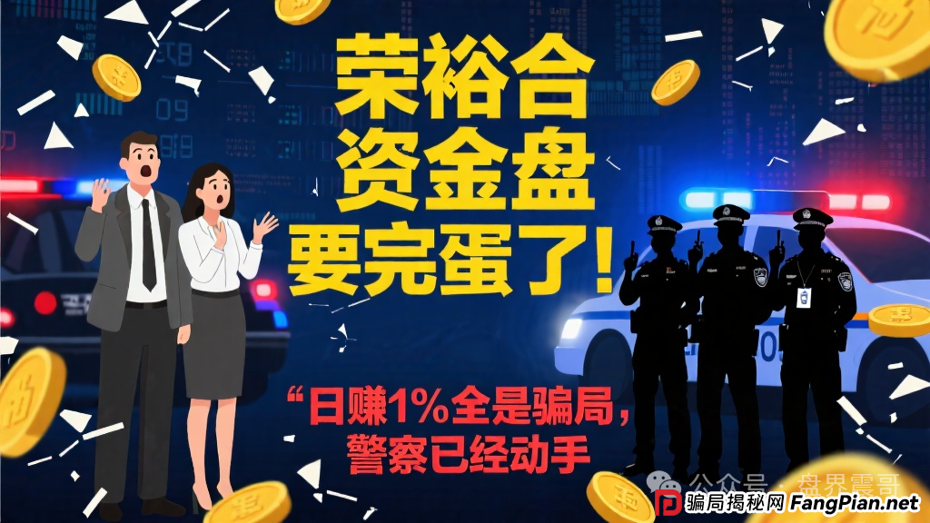 荣裕合资金盘要完蛋了！日赚1%全是骗局，警察已经动手，你的血汗钱可能要打水漂！