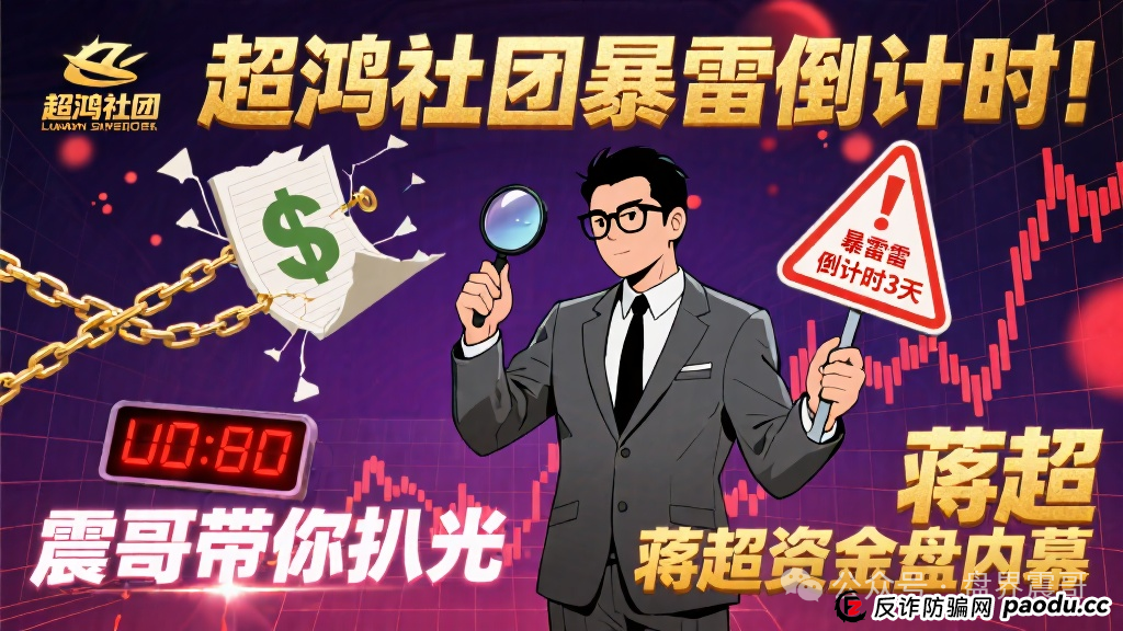 超鸿社团暴雷倒计时！震哥带你扒光蒋超资金盘内幕