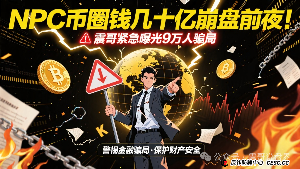 NPC币圈钱几十亿崩盘前夜！震哥紧急曝光9万人骗局