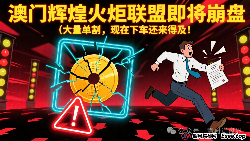 澳门辉煌火炬联盟即将崩盘，大量单割，现在下车还来得及！(1)