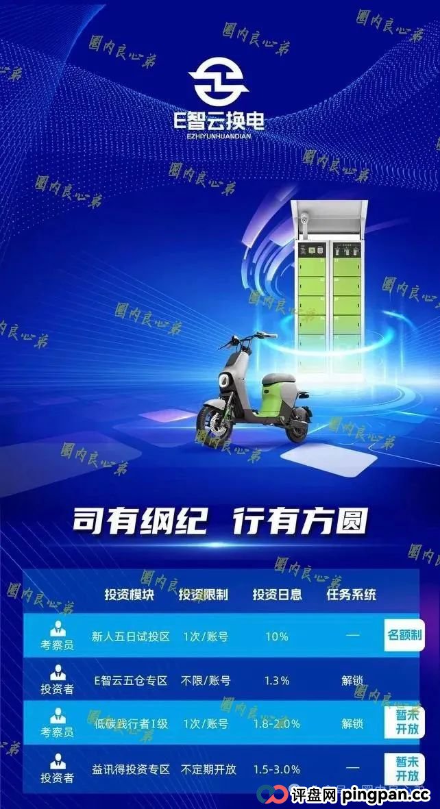 e智云换电投资10000靠谱吗？新能源外衣下，E智云换电骗局包装，注意警惕。(7)
