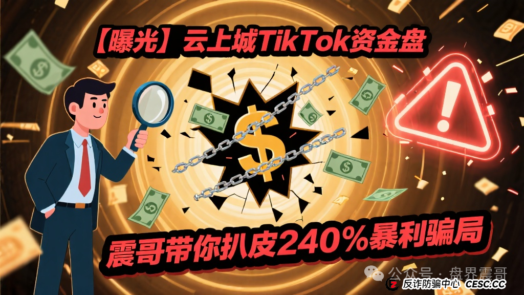 【曝光】云上城TikTok资金盘：震哥带你扒皮240%暴利骗局(1)