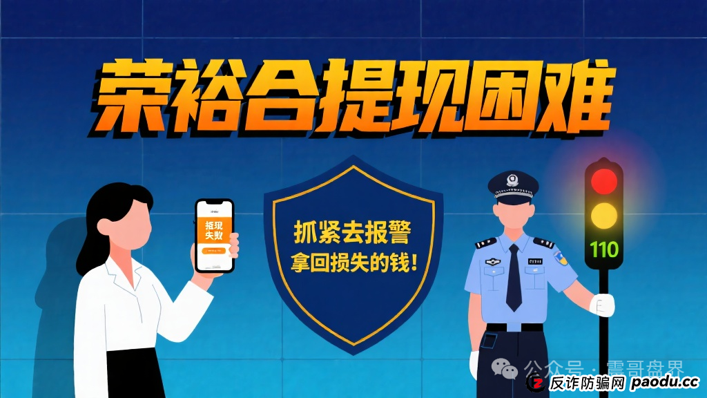 荣裕合提现困难，抓紧去报警，拿回损失的钱！