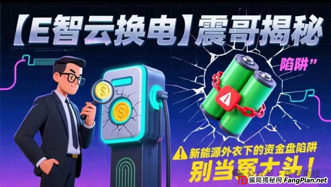 E智云换电揭秘:新能源外衣下的资金盘骗局，马上崩盘跑路!