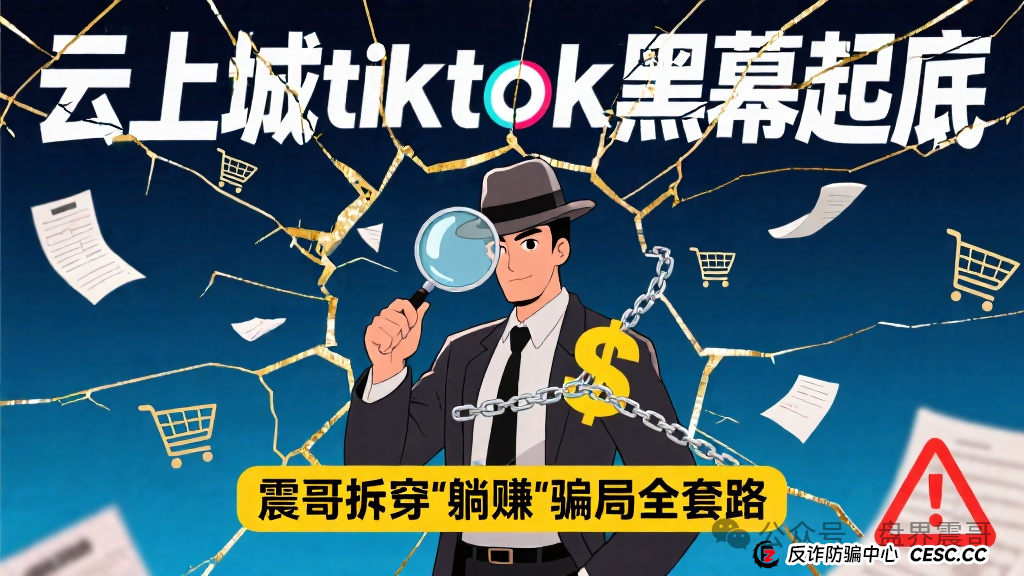 云上城tiktok黑幕起底：震哥拆穿跨境电商＂躺赚＂骗局全套路(1)
