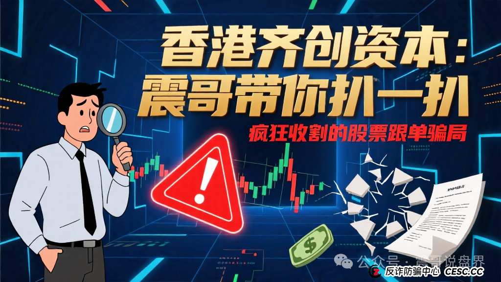 香港齐创资本：震哥带你扒一扒这个疯狂收割的股票跟单骗局(1)
