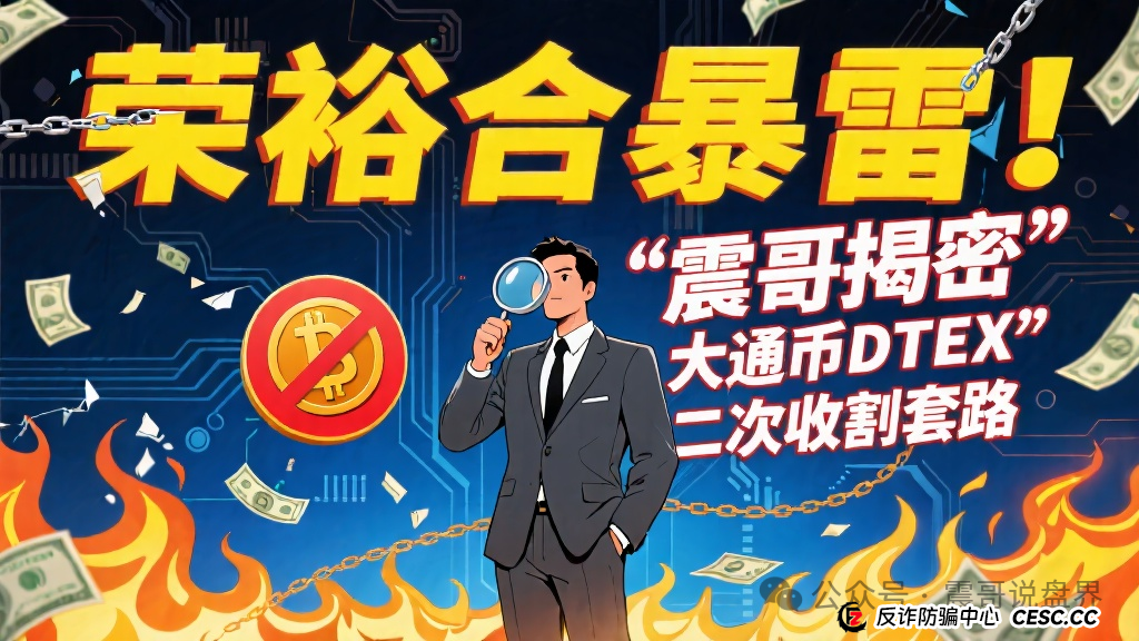 荣裕合暴雷！震哥带你扒皮“大通币DTEX”二次收割套路(1)