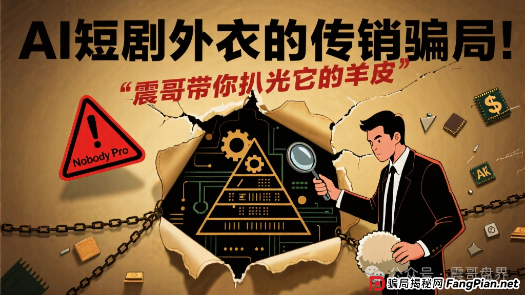 Nobody Pro:AI短剧外衣的传销骗局!震哥带你扒光它的羊皮(1) Nobody Pro:AI短剧外衣的传销骗局!震哥带你扒光它的羊皮(1)