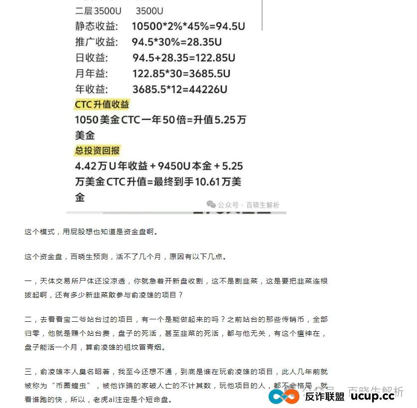 天体交易所CTC暴跌90％，老虎ai崩盘，俞凌雄再次诈骗数百万国人！(1)