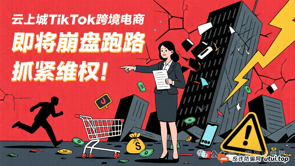 云上城TikTok跨境电商即将崩盘跑路，抓紧准备维权