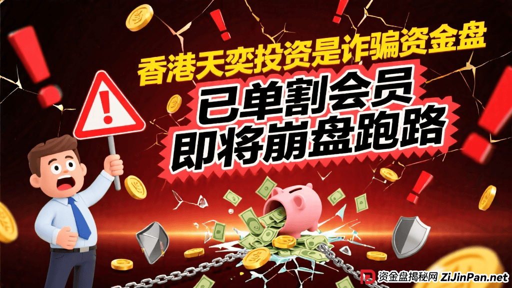 香港天奕投资是诈骗资金盘，已经单割会员，即将崩盘跑路 