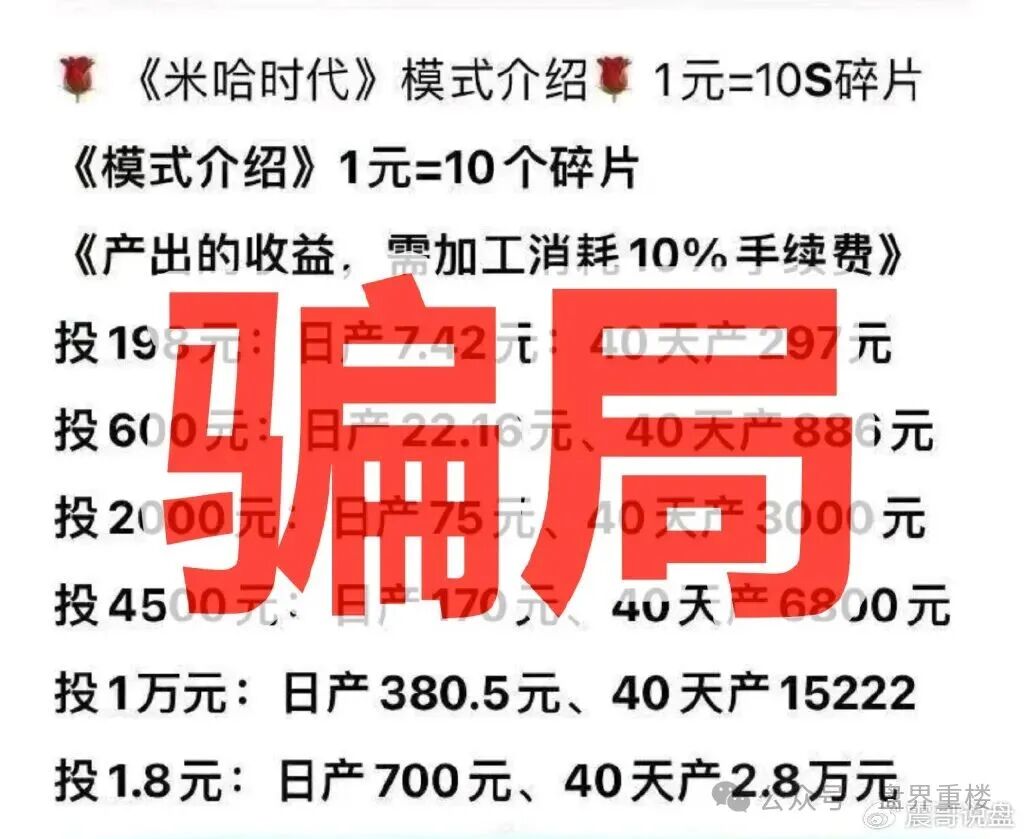 米哈时代分红类资金盘骗局，就是之前“万灵部落”和“欧贝电商”那帮人搞的，专门玩一轮圈杀猪盘，高度预警，即将崩盘跑路！(2)