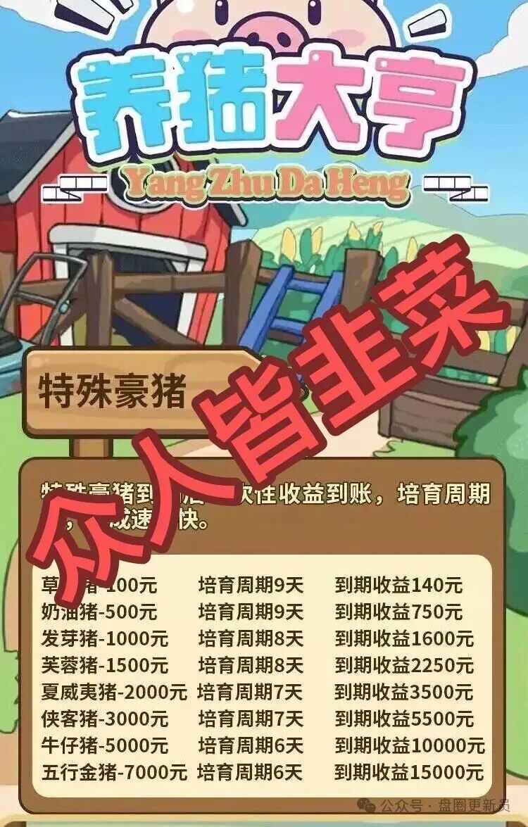 10月16日曝光：最新资金盘项目骗局《华腾星宇，养猪大亨》随时可能卷钱跑路(6)