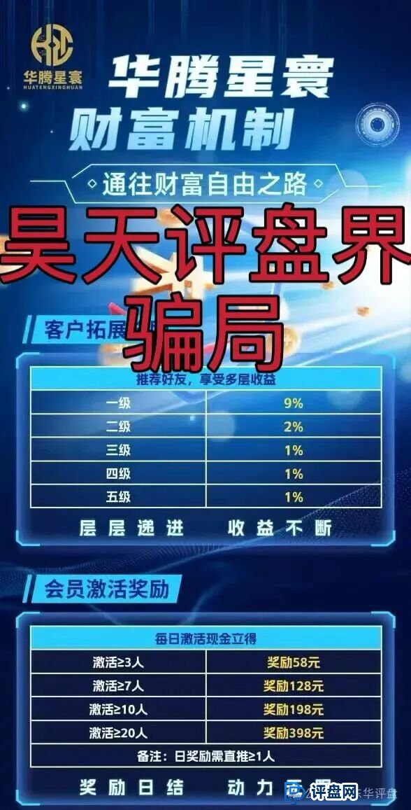 华腾星寰分红类资金盘骗局，单割了2千多名会员，典型的杀猪盘，高度预警，即将崩盘跑路！(3)