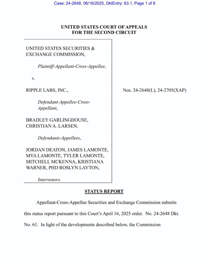 由于瑞波币与美国证券交易委员会（SEC）的法律暂停带来了希望，XRP 将上涨 35% 至 1.7 美元(2)