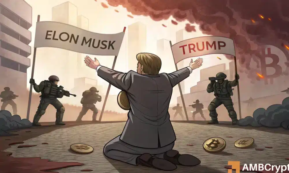 10 亿美元清算血洗：在马斯克与特朗普的戏剧性事件中，比特币能否守住 10 万美元？(1)